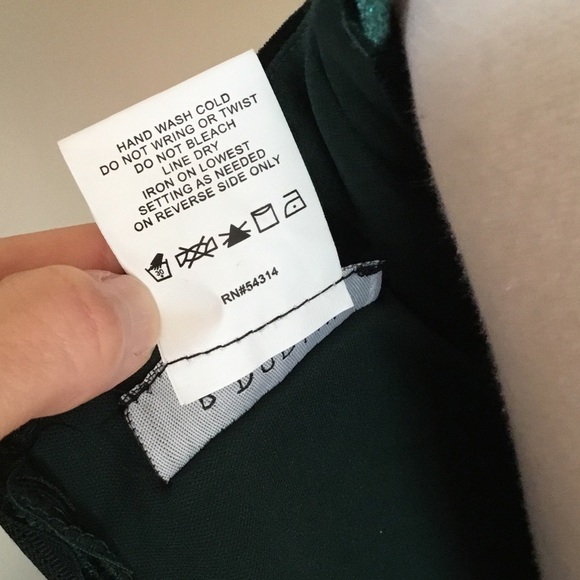 B Darlin Women’s Juniors Green Velvet A Line Spaghetti Strap Party Mini Dress - Picture 11 of 12